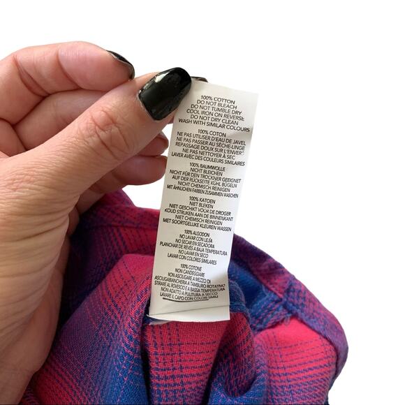 Via Penny Lane Reworked Apparel | Britney Spears Graphic Button Up Flannel Shirt - Picture 11 of 12